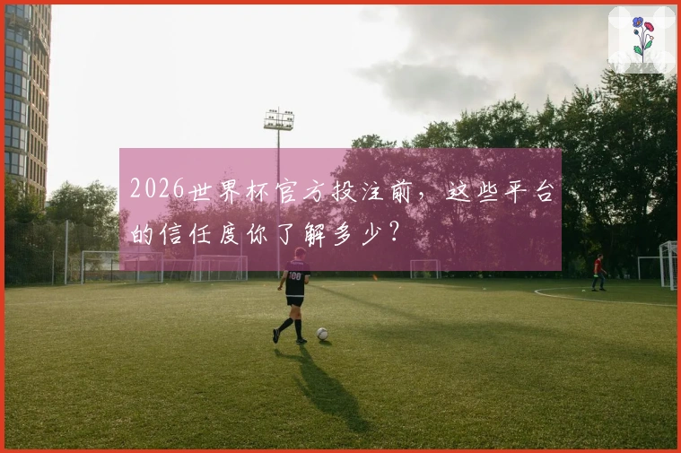 2026世界杯官方投注前，这些平台的信任度你了解多少？
